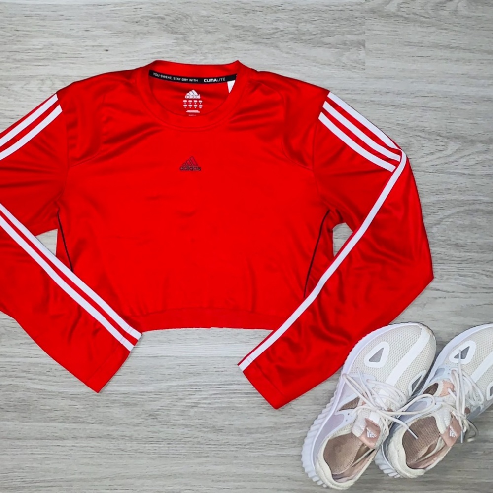 Adidas Cropped Long Sleeve • $15• Message to purchase • (Size US S) • Worn once